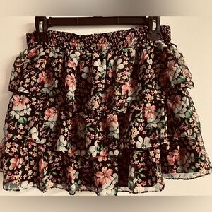 Girl’s Floral/Tiered Skort, Size 16, by Justice